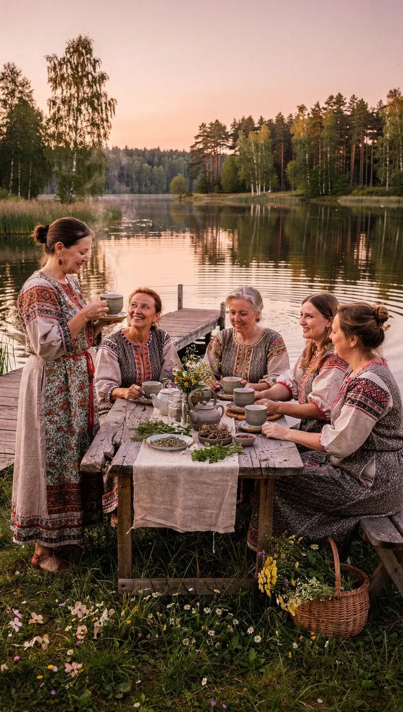 Žolelių arbatos lapai ir gėlės, paruošti užpilti karštu vandeniu.
